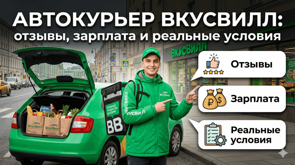 Автокурьер ВкусВилл — отзывы сотрудников, реальная зарплата и подводные камни