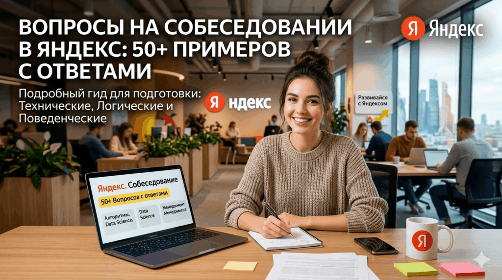 Вопросы на собеседовании в Яндекс: 50+ примеров с ответами (2026)