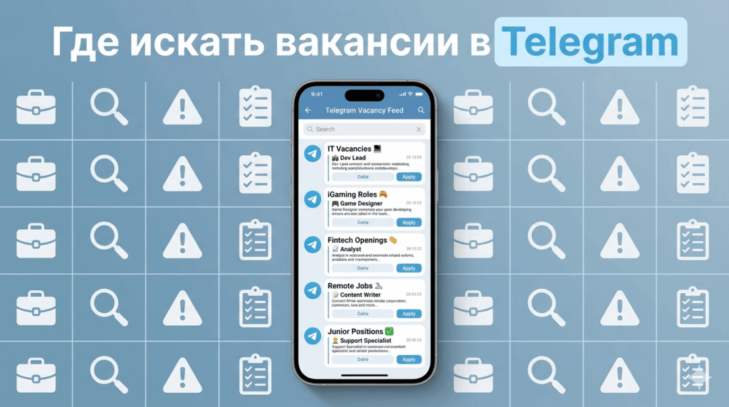 Где искать вакансии в Telegram: каналы по сферам и форматам