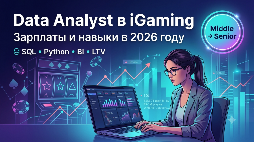 Data Analyst в iGaming в июле 2026: какие зарплаты и навыки востребованы